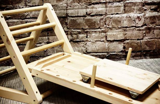 Triangolo Pikler 72cm con Ramp 40cm per la motricità infantile - Ispirato  da Emmi Pikler